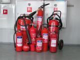 Fire extinguishers: powder, carbon dioxide, water foam, automatic